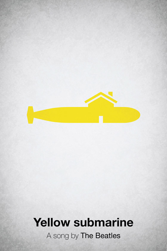 Cartaz dos Beatles  -Yellow Submarine