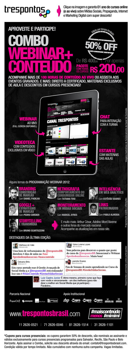 Clique para conhecer e assinar o combo