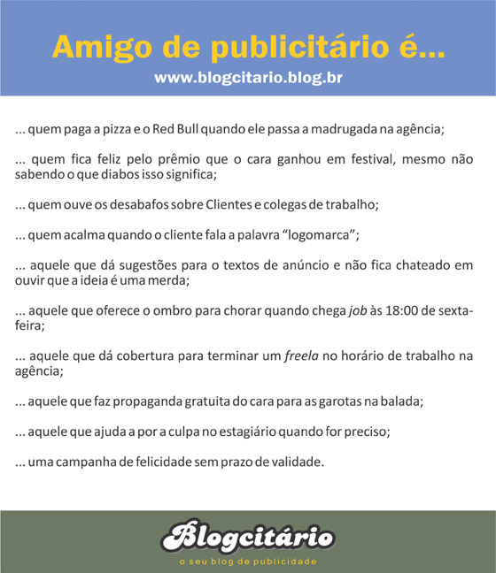 Dia do Amigo do Publicitário