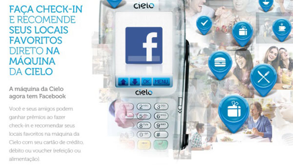 Facebook na máquina da Cielo