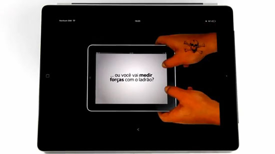 Anúncio do iPad para Porto Seguro