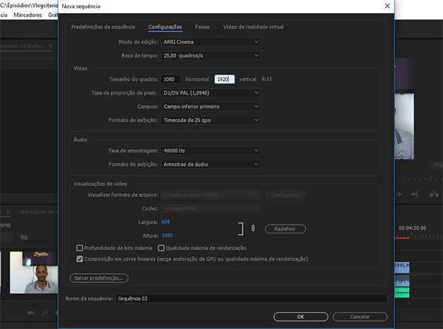 Como adaptar vídeo do YouTube para o IGTV no Premiere
