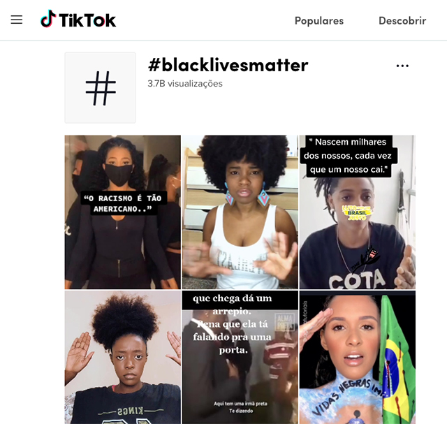 Black Lives Matter no TikTok
