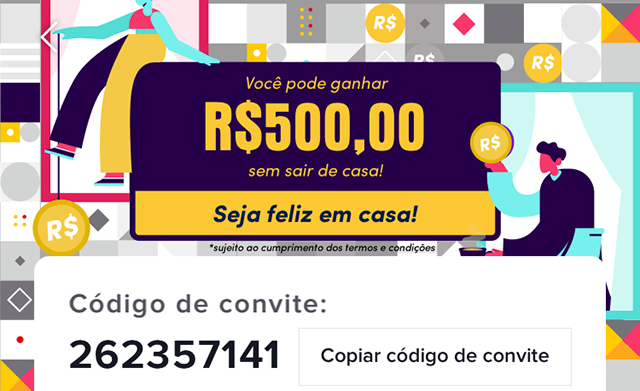 Código TikTok para ganhar dinheiro