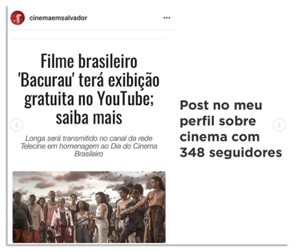 Post cinemaemsalvador Bacurau
