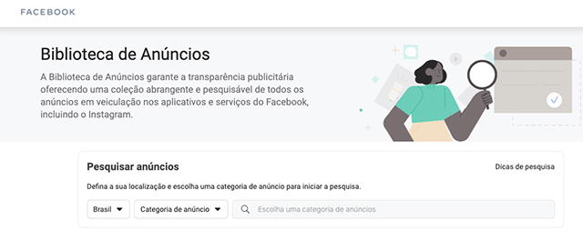 Biblioteca de Anúncios do Facebook