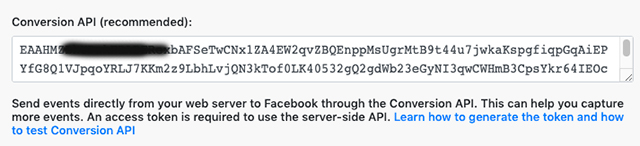 Conversion API Facebok Ads
