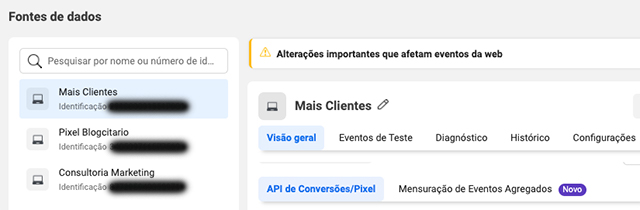 Gerenciador de Anuncios Pixel
