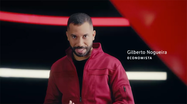 Gil do Vigor no comercial do Santander, o melhor garoto propaganda de oportunidade